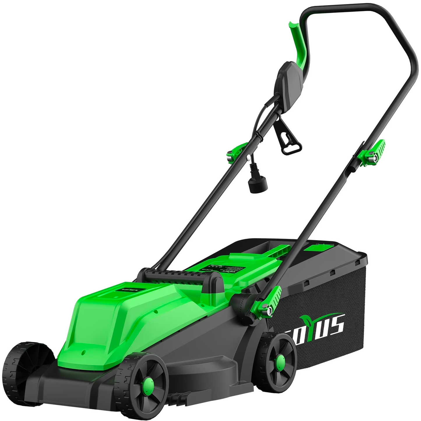 SOYUS Electric Lawn Mower Corded, 13" 11-Amp Lawn Mowers with 8 Gallon Collection Bag